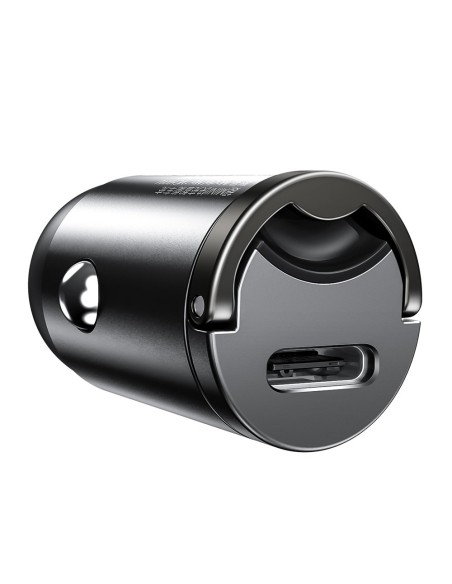 
Tiny Star PPS USB-C 30W Quick Charge PD mini išmanusis automobilinis įkroviklis, pilka
