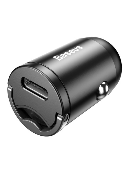
Tiny Star PPS USB-C 30W Quick Charge PD mini išmanusis automobilinis įkroviklis, pilka
