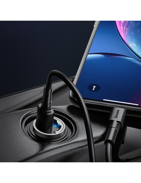 
Tiny Star PPS USB-C 30W Quick Charge PD mini išmanusis automobilinis įkroviklis, pilka
