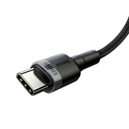 
Cafule nailono kabelis USB-C maitinimo tiekimas 2.0 100W 20V 5A 2m pilka

