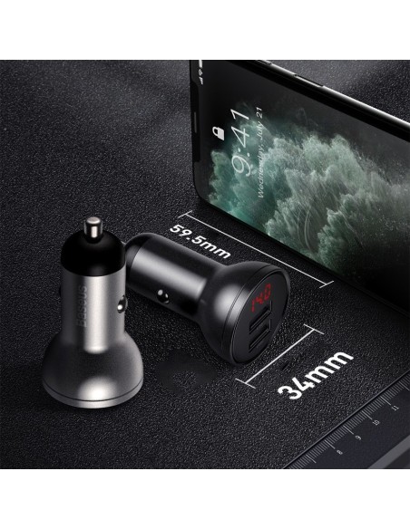 Automobilinis įkroviklis 2x USB 4.8A 24W su LCD ekranu + 3-in-1 laidas 1,2m juodas
 
Automobilinis įkroviklis 2x USB 4.8A 24W su LCD ekranu + 3-in-1 laidas 1,2m juodas