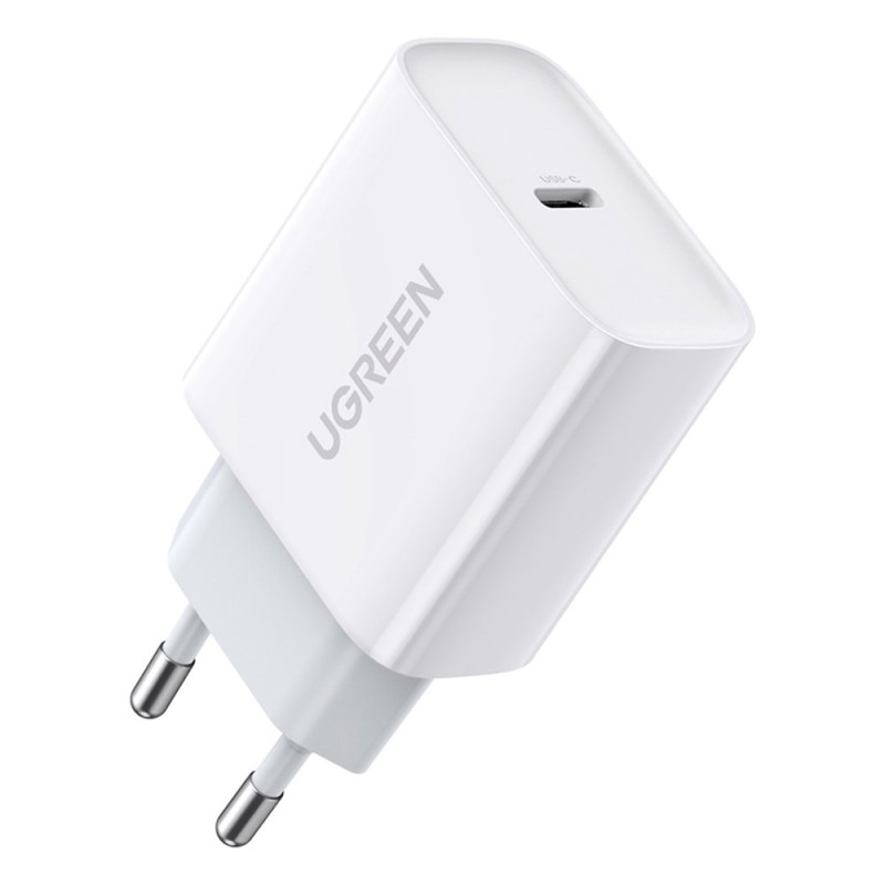 
USB Power Delivery 3.0 Quick Charge 4.0+ 20W 3A baltas įkroviklis
