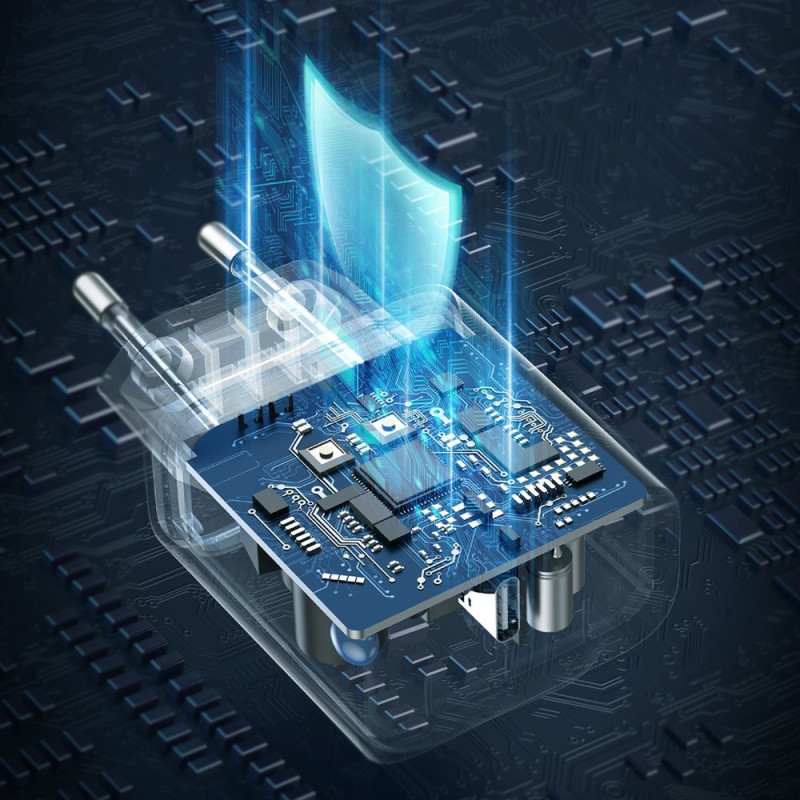 
USB Power Delivery 3.0 Quick Charge 4.0+ 20W 3A baltas įkroviklis
