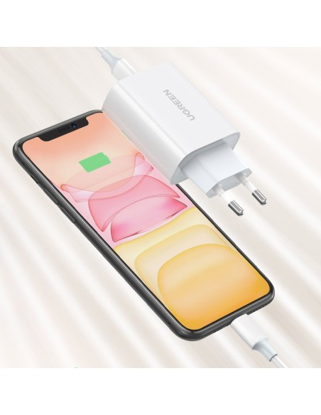 
Greitas įkroviklis USB-C Power Delivery 30 W Quick Charge 4.0 baltas
