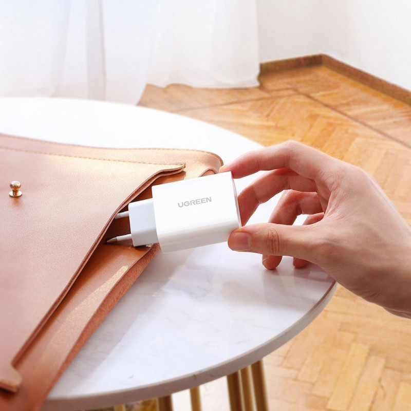 
Greitas įkroviklis USB-C Power Delivery 30 W Quick Charge 4.0 baltas
