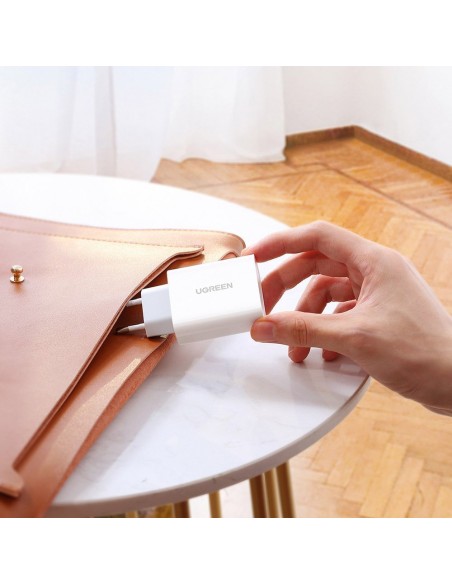 
Greitas įkroviklis USB-C Power Delivery 30 W Quick Charge 4.0 baltas
