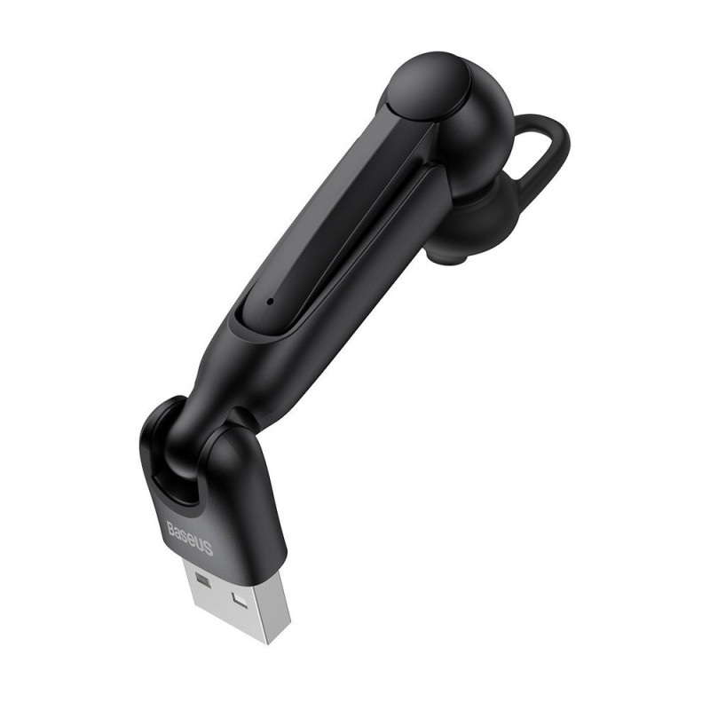 A05 Bluetooth 5.0 mini ausinės + USB prijungimo stotelė juoda
