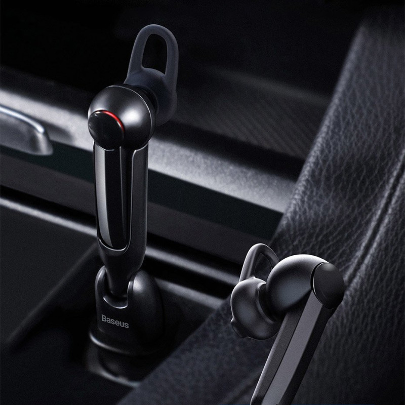 A05 Bluetooth 5.0 mini ausinės + USB prijungimo stotelė juoda