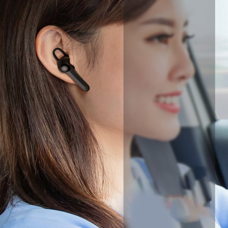 A05 Bluetooth 5.0 mini ausinės + USB prijungimo stotelė juoda