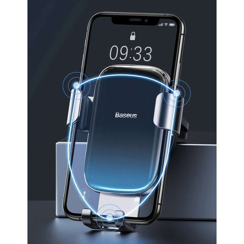 Gravitacinis automobilio laikiklis Glaze juodai orlaidei