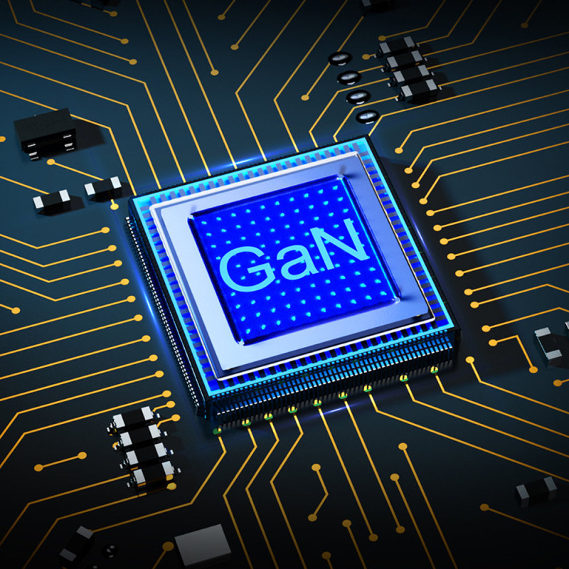 Greitas įkroviklis GaN USB Type C 61W 3A PowerDelivery juodas