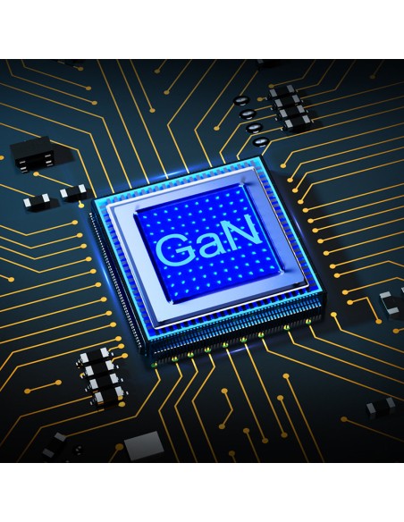 Greitas įkroviklis GaN USB Type C 61W 3A PowerDelivery juodas