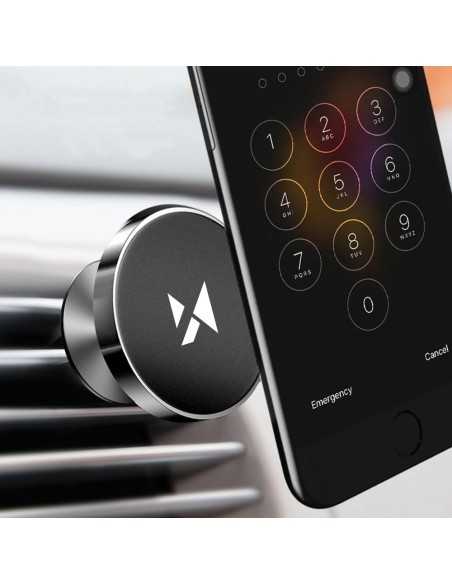 
Magnetinis telefono laikiklis automobilio grotelėms, juodas
