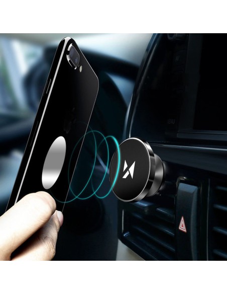 
Magnetinis telefono laikiklis automobilio grotelėms, juodas
