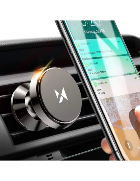 
Magnetinis telefono laikiklis automobilio grotelėms, juodas
