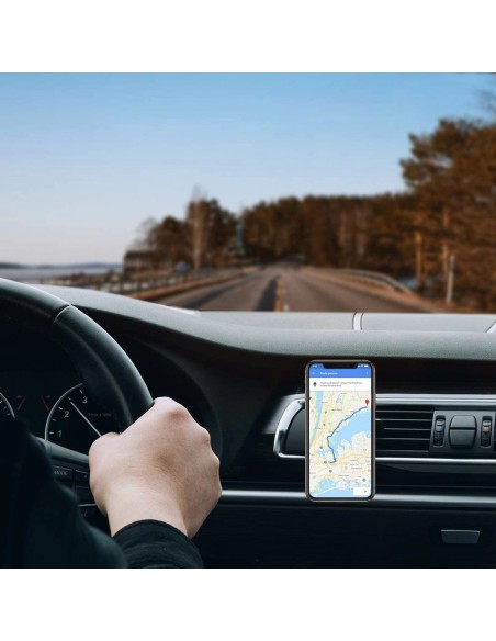 
Magnetinis telefono laikiklis automobilio grotelėms, juodas
