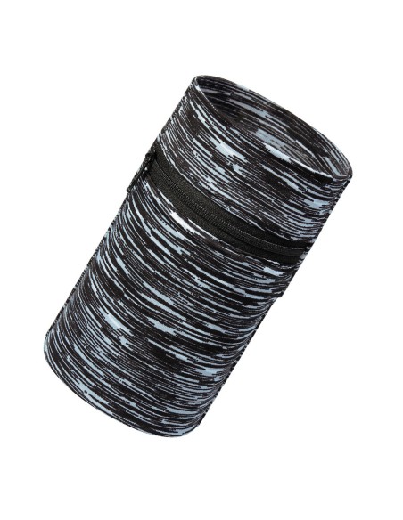 Rankovė bėgimo pratimams fitneso raištelis baltos-juodos juostelės