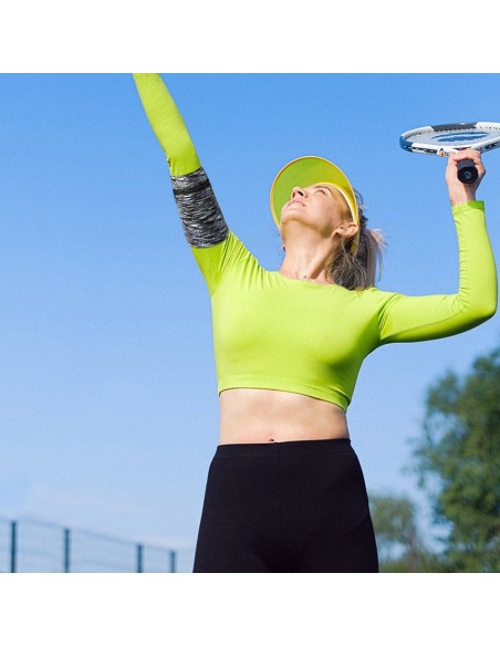 Rankovė bėgimo pratimams fitneso raištelis baltos-juodos juostelės