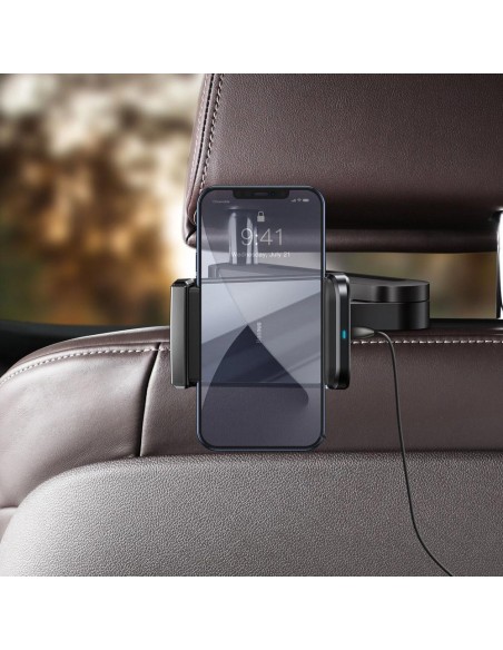 Automobilinis telefono laikiklis su galvos atrama su Qi 15 W belaidžiu įkrovikliu, juodas
 
Automobilinis telefono laikiklis su galvos atrama su Qi 15 W belaidžiu įkrovikliu, juodas