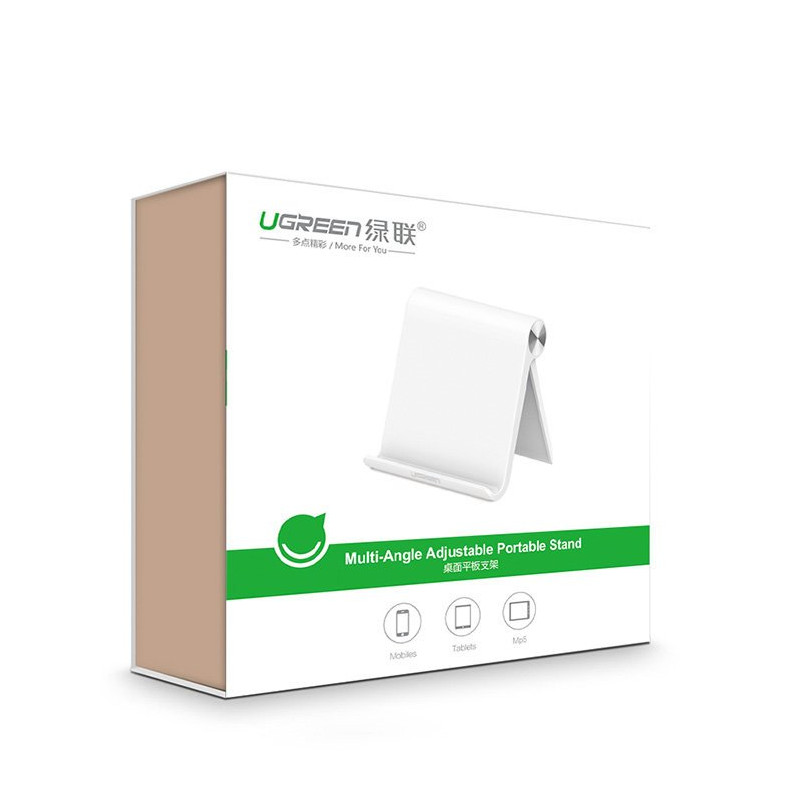 Stovas, telefono planšetės laikiklis, baltas