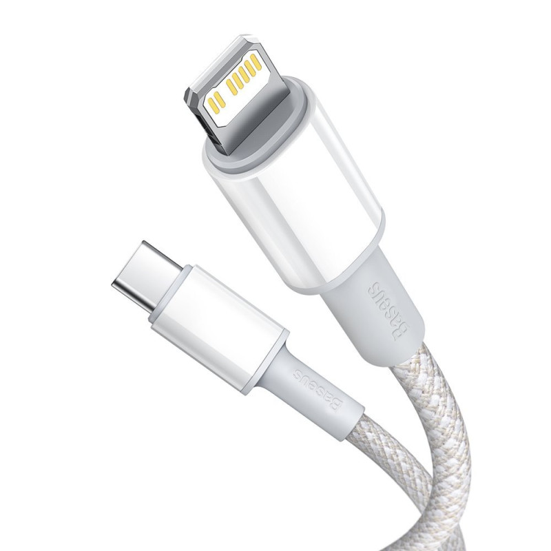 Greito įkrovimo laidas iPhone USB-C - Lightning Power Delivery 20W 1m baltas