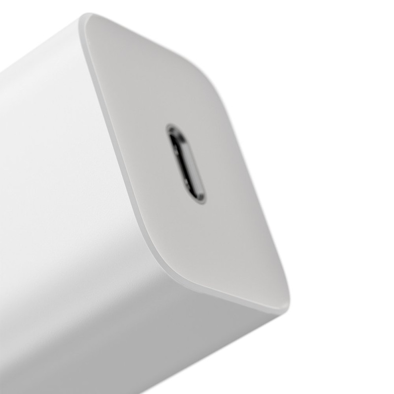 Greitas įkroviklis iPhone Super Si 1C 20W maitinimo tiekimas + USB-C - Lightning kabelis 1m baltas
