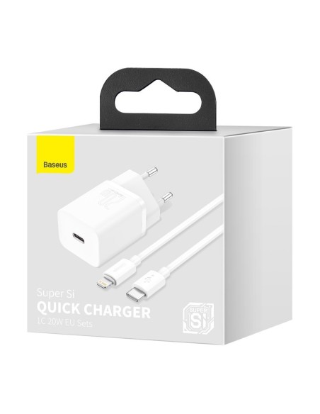 Greitas įkroviklis iPhone Super Si 1C 20W maitinimo tiekimas + USB-C - Lightning kabelis 1m baltas
 
Greitas įkroviklis iPhone Super Si 1C 20W maitinimo tiekimas + USB-C - Lightning kabelis 1m baltas