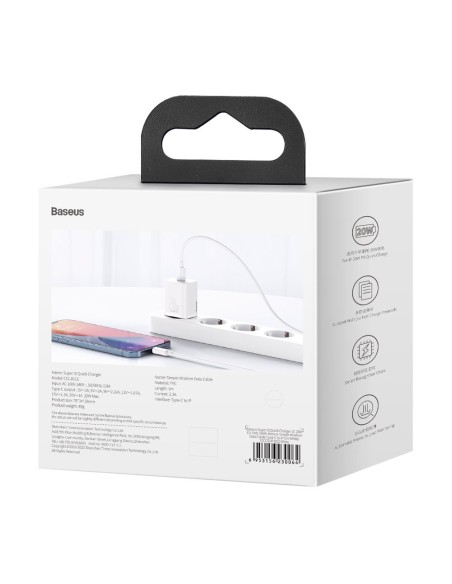 Greitas įkroviklis iPhone Super Si 1C 20W maitinimo tiekimas + USB-C - Lightning kabelis 1m baltas
 
Greitas įkroviklis iPhone Super Si 1C 20W maitinimo tiekimas + USB-C - Lightning kabelis 1m baltas