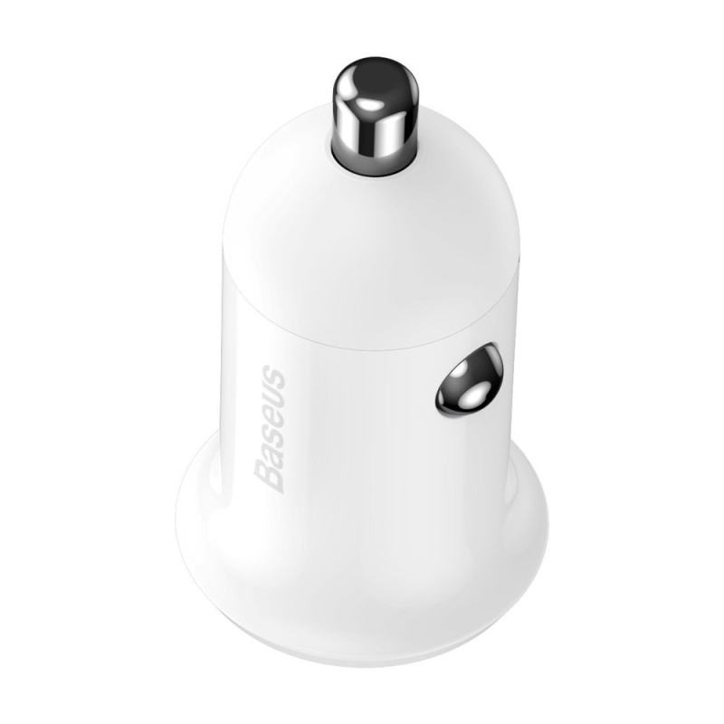 Grain Pro 2x USB 4.8A automobilinis įkroviklis cigarečių degiklio lizdui, baltas