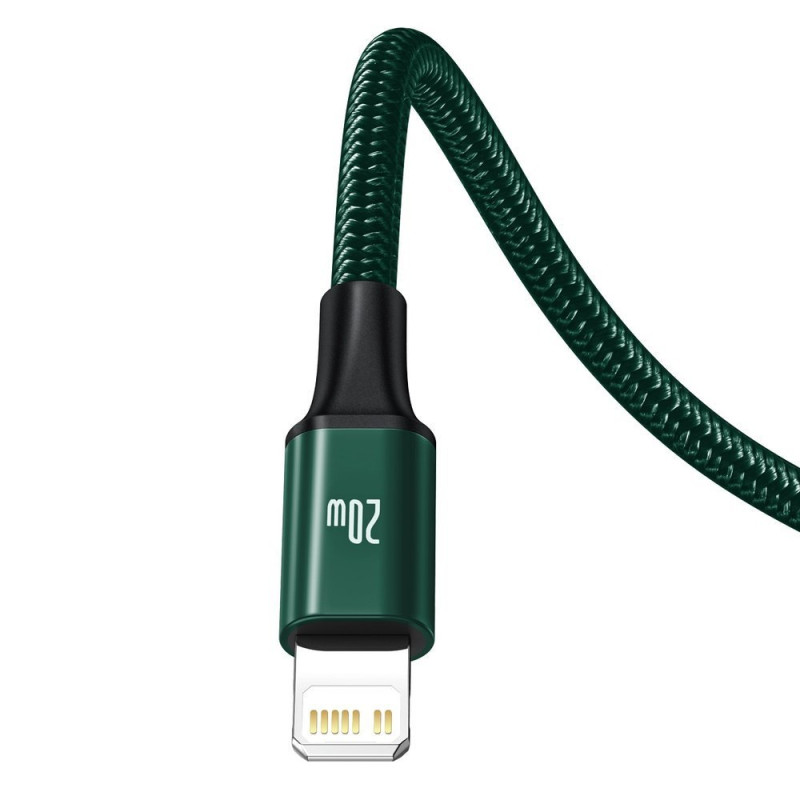Rapid 3in1 kabelis USB-C - USB-C / Lightning / micro USB 20 W 1,5 m žalias