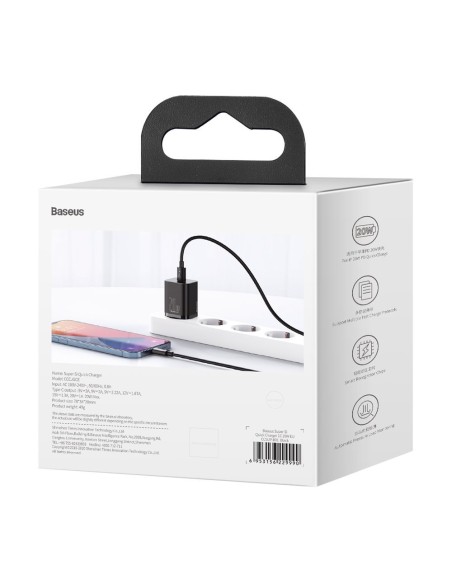 Super Si 1C USB-C 20W Power Delivery greitas įkroviklis, juodas
 
Super Si 1C USB-C 20W Power Delivery greitas įkroviklis, juodas