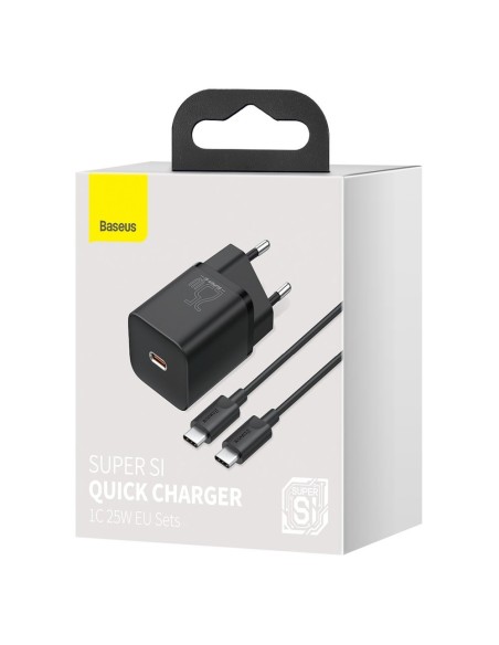 Super Si QC PD 25W 3A greitas įkroviklis + USB-C laidas 1m juodas
 
Super Si QC PD 25W 3A greitas įkroviklis + USB-C laidas 1m juodas