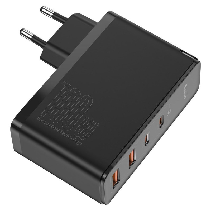 GaN2 Pro USB greitas įkroviklis USB-C QC PD 100W juodas