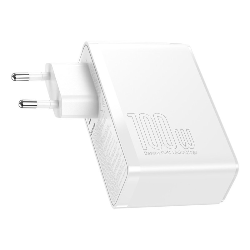 
GaN2 Pro USB greitas įkroviklis USB-C QC PD 100W baltas
