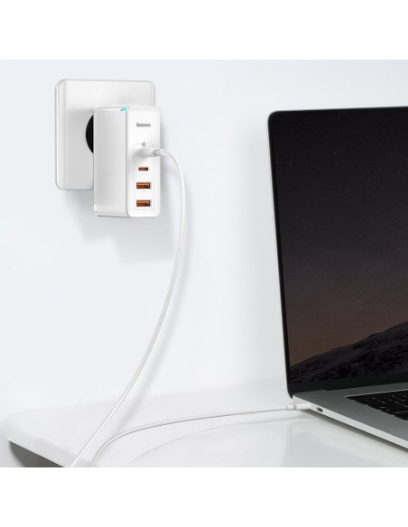 
GaN2 Pro USB greitas įkroviklis USB-C QC PD 100W baltas
