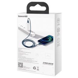 
Puikus iPhone USB laidas - Lightning 2.4A 1m mėlynas
