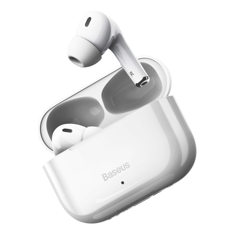 W3 Bluetooth 5.0 TWS belaidės ausinės, įdedamos į ausis, atsparios vandeniui IP55, baltos spalvos