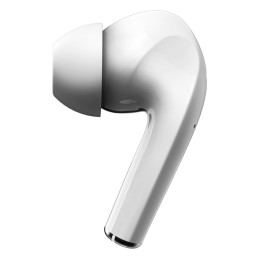 
W3 Bluetooth 5.0 TWS belaidės ausinės, įdedamos į ausis, atsparios vandeniui IP55, baltos spalvos
