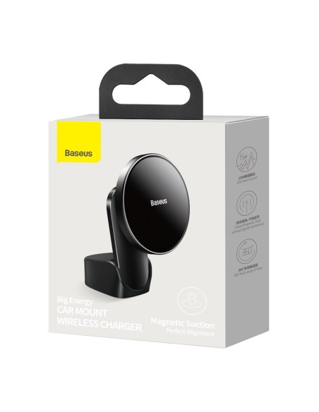 
Magnetinis automobilinis laikiklis Qi 15W MagSafe indukcinis įkroviklis iPhone juodas
