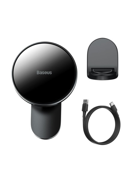 
Magnetinis automobilinis laikiklis Qi 15W MagSafe indukcinis įkroviklis iPhone juodas
