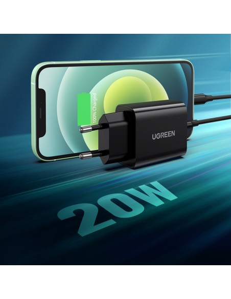 USB-C 20W Power Delivery telefono įkroviklis, juodas
 
USB-C 20W Power Delivery telefono įkroviklis, juodas