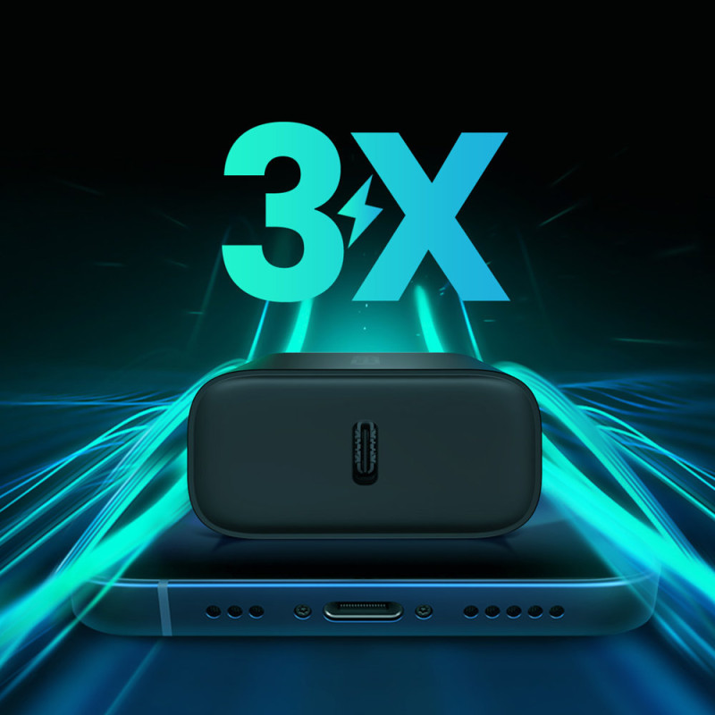 USB-C 20W Power Delivery telefono įkroviklis, juodas