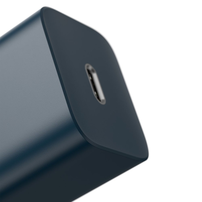 Super Si 1C greitas USB-C įkroviklis 20 W Power Delivery mėlynas