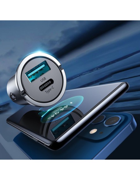 Greitas USB-C automobilinis įkroviklis USB 45W 5A PD QC 3.0 AFC SCP pilka
 
Greitas USB-C automobilinis įkroviklis USB 45W 5A PD QC 3.0 AFC SCP pilka
