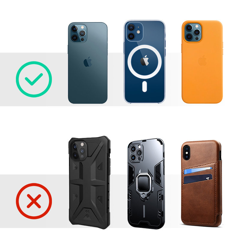 Magnetinis automobilinis laikiklis Qi 15W MagSafe indukcinis įkroviklis iPhone juodas