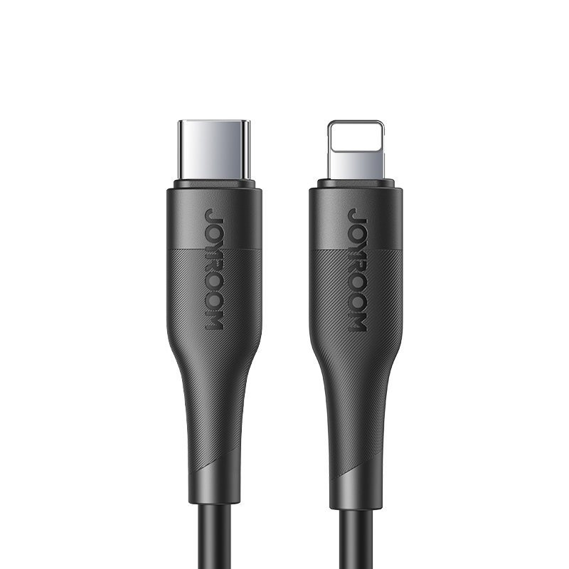 
iPhone USB-C – Lightning PD 2.4A 20W 1.2m greito įkrovimo laidas, juodas
