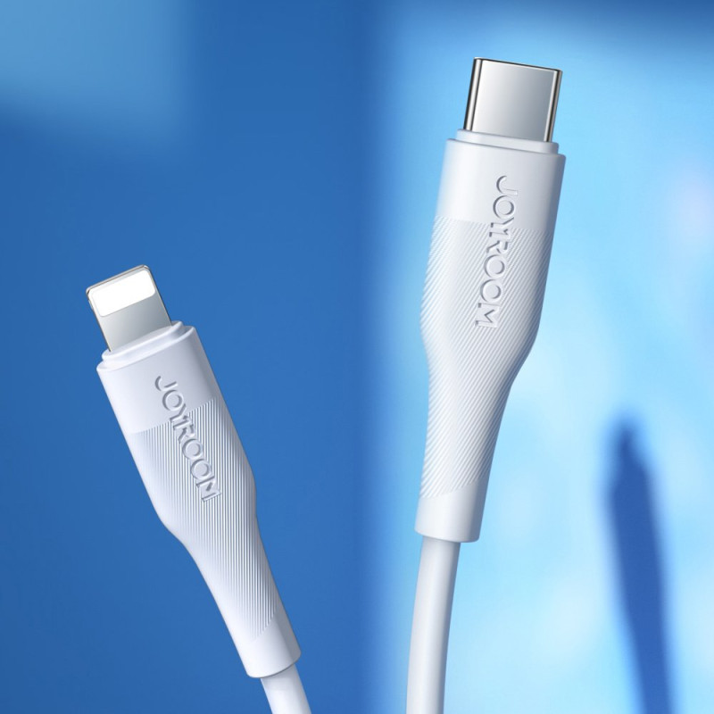 iPhone USB-C – Lightning PD 2.4A 20W 1.2m greito įkrovimo laidas, juodas