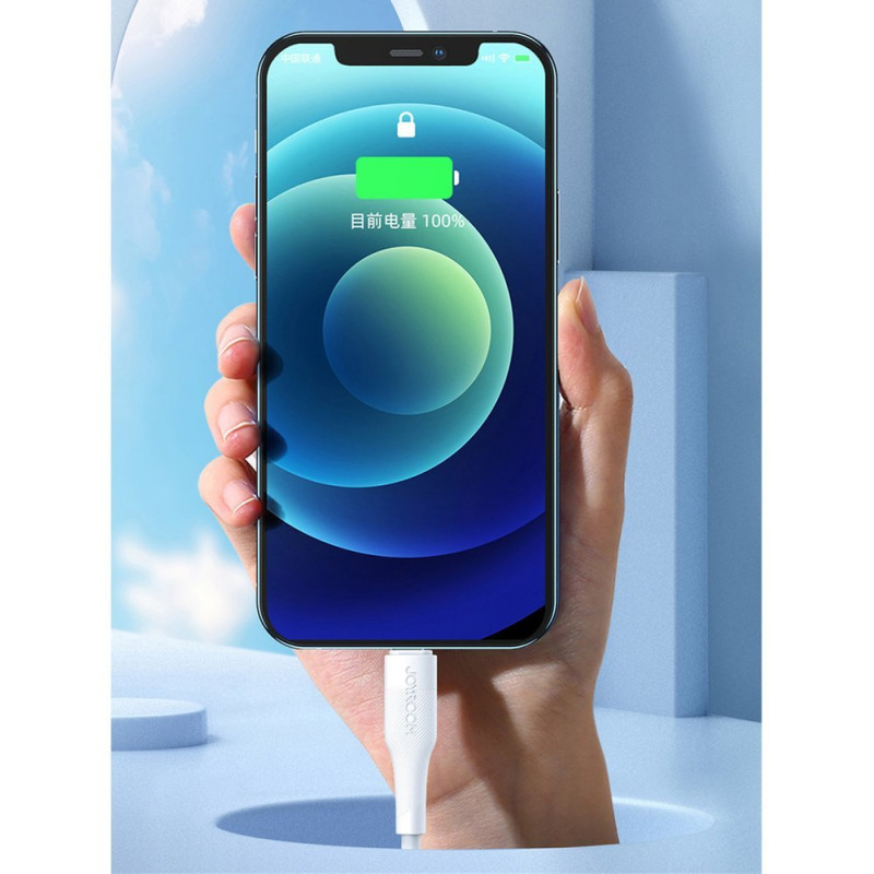 iPhone USB-C – Lightning PD 2.4A 20W 1.2m greito įkrovimo laidas, juodas