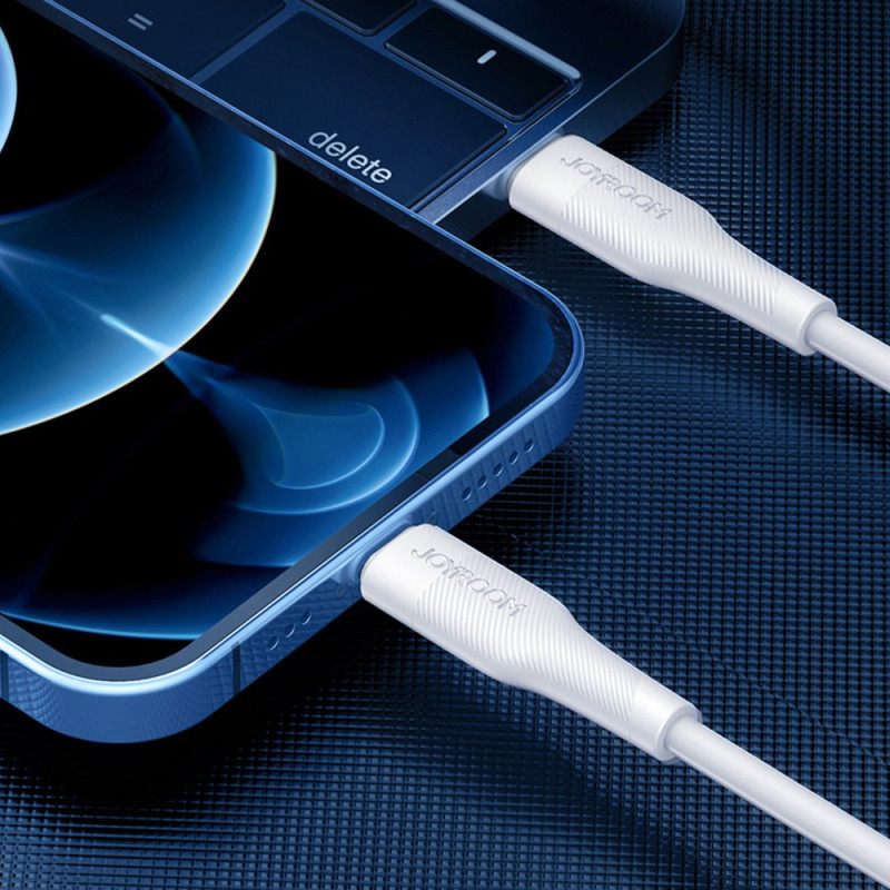 iPhone USB-C – Lightning PD 2.4A 20W 1.2m greito įkrovimo laidas, juodas