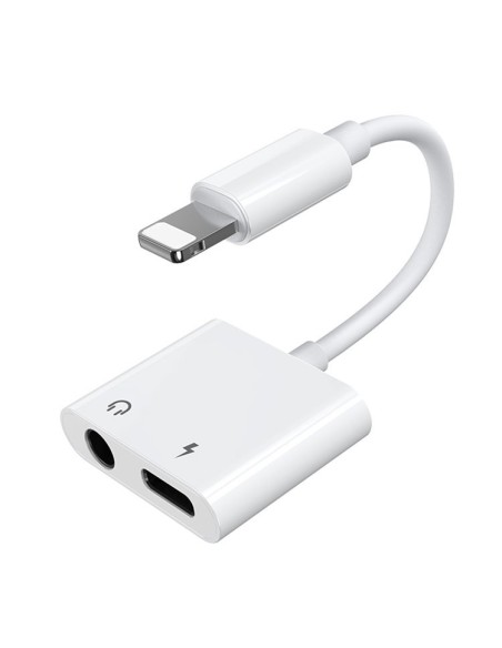Adapterio ausinių skirstytuvas iPhone Lightning – Lightning 3,5 mm mini lizdas baltas
 
Adapterio ausinių skirstytuvas iPhone Lightning – Lightning 3,5 mm mini lizdas baltas